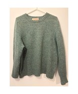 Vintage McGeorge of Scotland Woolen Sweater Crewneck Green Women&#39;s 107 c... - $3,026.80 MXN