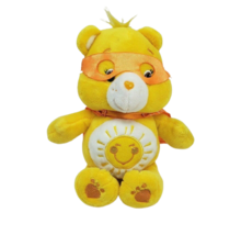 8&quot; Care Bears 2017 Superhero Funshine Bear Yellow Cape Stuffed Animal Plush Toy - £18.61 GBP