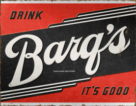Barq&#39;s Root Beer Its Good Logo Soda Pop Kitchen USA Wall Décor Metal Tin... - £17.29 GBP