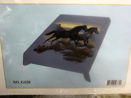 Horses Running Horse Farm Queen Size Blanket Bedspread - £42.12 GBP