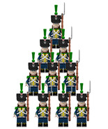 The Napoleonic Wars Hessian Soldiers Infantry Army 10 Minifigure Set