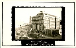 RPPC Lungo Isola Città New York Ny Regina Contea Tribunale Casa Cartolina - £22.14 GBP