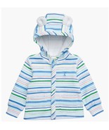 Joules Laine Faux Fur Lined Jacket 3-6 Months Blue Stripe - $32.82 CAD