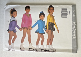 Butterick 3650 Pattern Size 7-8-10 Uncut Vintage 1994 Girls Figure Skating - $8.99