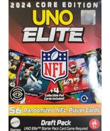 NFL 2024 Uno Elite Core Edition Draft Pack + 4 Card Collectible Foil Car... - $187.73 MXN