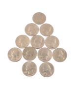 Lot of 12 1965-69 US Quarters No Mint Mark Philadelphia - $14.01
