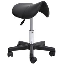 Ergonomic Rolling Saddle Stool with Swivel and Adjustable Height for Spa, - $87.31