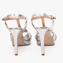The Parisian Silver Leather T-Strap Platform Heel Women Sandal image 3