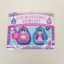 Cute Russisn Doll Bauble Cross Stitch Kit 2018 New - $7.92