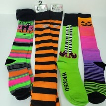 Halloween Thigh High Over the Knee Socks Women 5 Pair 3 below 2 above Kn... - $26.72