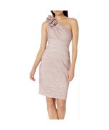 Eliza J One Shoulder Sheath Dress in Dusty Rose Size 8 Wedding Bridesmaid - $61.60 CAD