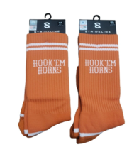 Texas Longhorns Men&#39;s Full Knit Logo Crew Socks Burnt Orange M/L (8-12) ... - £37.77 GBP