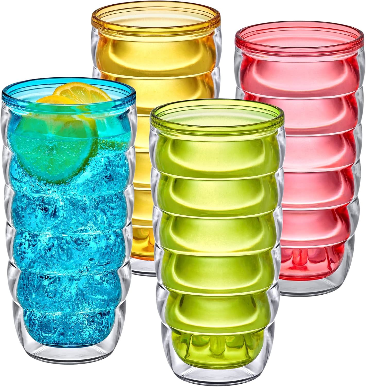Amazing Abby - Arctic - 24-Ounce Insulated Plastic Tumblers (Set Of 4),,... - $41.95