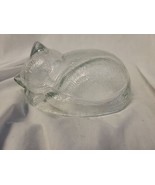 Vintage Indian Glass Sleeping Cat 6&quot;- Top Only - £5.35 GBP