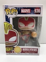 Funko Pop Gingerbread Captain Marvel Bobblehead - £14.31 GBP