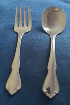 Vintage Set Oneida Fork and Spoon Children&#39;s Breakfast Lunch Dinner Coll... - $14.99
