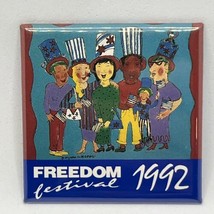 1992 Freedom Festival Cedar Rapids Iowa State Tourism Pinback Button Pin - £4.64 GBP