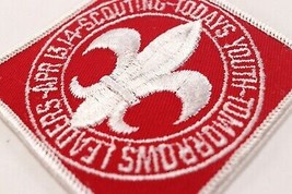 Vtg White April 13-14th Scouting Today&#39;s Youth Boy Scouts of America BSA Patch! - £9.16 GBP