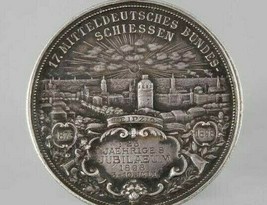 1898 King Albert Saxony German Silver Medal Leipzig Schutzen Shooting Gun Club - £205.20 GBP