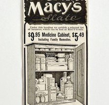 1904 Macy&#39;s Slate Medicine Cabinet Advertisement Furniture Ephemera 8.25... - $19.99