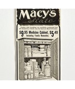 1904 Macy&#39;s Slate Medicine Cabinet Advertisement Furniture Ephemera 8.25... - $19.99