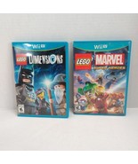 LEGO Wii U Video Game Bundle 2 Disc Lot - Marvel Super Heroes + Dimensions - £14.02 GBP