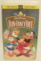 VHS Fun and Fancy Free: 50th Anniversary Walt Disney&#39;s Masterpiece (VHS, 1997) - £8.78 GBP