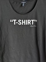 Kenneth Cole T Shirt Women XL Black White Print &#39;T-shirt - Kenneth Cole&#39; fun te - £7.44 GBP