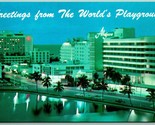 Algiers Hotel Greetings From Miami Florida FL UNP Unused Chrome Postcard F9 - $3.91