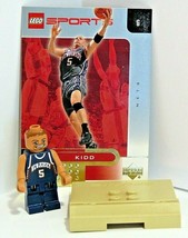 LEGO Sports NBA Nets Jason Kidd #5 2002 Upper Deck Card Base Blue Jersey - £6.86 GBP