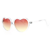 Corazón de Amor Claro Gafas de Sol Marco Bonito Moda Retro Color Degradado Lente - £8.60 GBP