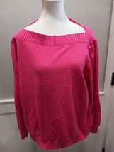 Ann Taylor Loft Women Pink Sweatshirt Size XL - £11.83 GBP