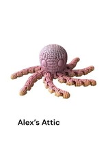 Flexi Octopus 3d printed, Fidget spinning, Articulating toy Large - £20.35 GBP