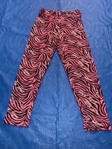 BABY PHAT PINK ZEBRA STRIP LOGO YOGA PANTS - $9.89