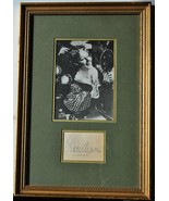 GRACE MOORE SIGNED FRAMED PHOTO DISPLAY -  11&quot;x 14&quot;  w/COA - $379.00