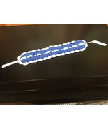 Hand Crocheted Blue Book Mark with Ribbon - $7.79 CAD