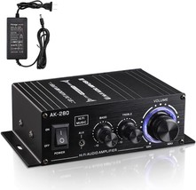 Facmogu Ak280 200W+200W Mini 2.0 Ch Audio Power Amplifier, 2.0 Ch Receiver - £33.80 GBP