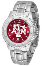 Texas A&amp;M Aggies Men Competitor Steel AnoChrome Watch - £76.12 GBP