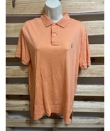 Polo Ralph Lauren Orange Polo Shirt Men&#39;s Size Medium KG Casual Careerwear - $282.06 MXN
