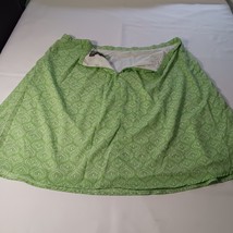 George Me by Mark Eisen Women's Green Paisley Back Zip A-Line Flared Skirt 22W image 2