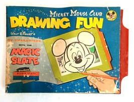Vintage 1954 Disney’s Mickey Mouse Club Show Magic Slate Drawing Fun Book - £13.39 GBP
