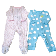Baby Girl Mixed Brand Size 6M Zip &amp; Snap Footed &amp; Footless 6 Sleepers No... - $16.95