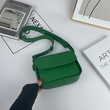Simple Solid Color Flap Bag For Women PU Leather Shoulder Bag Fashin Armpit Hand - £19.04 GBP