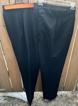 Roundtree &amp; Yorke Casual Dress Pants Work Men’s 48X29 Pleated-Front Cuff... - $29.38