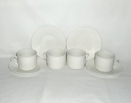 Totally Today Mezzo Notte 4 Cups and Saucers - $9.99