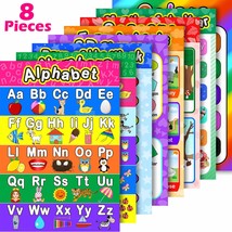 8 Educational Preschool Posters For Toddler And Kid Learning With 60 Glu... - $23.99