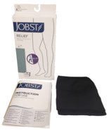 JOBST RELIEF Large Knee High OPEN TOE Compression Stockings Socks (30-40, Black) - $24.99