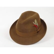 Men's Broner Wool Hat Classic Soft Fedora SCORSESE 73-782 Pecan Brown image 2