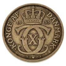 1935 Danemark Krone En Très Fin État, Km #824.2 - $71.79 CAD