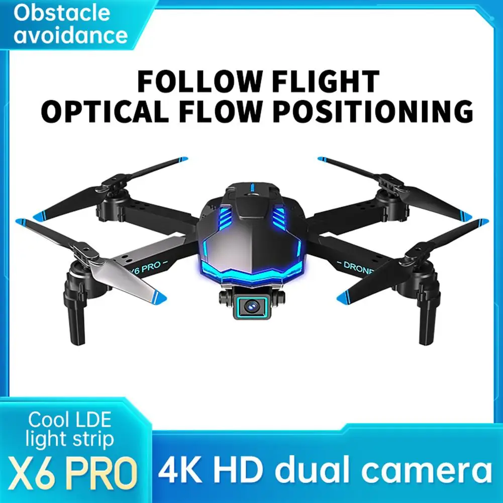 Xkrc X6pro Wifi Fpv With 4khd Dual Camera Altitude Hold Mode Foldable Rc Drone - £36.01 GBP+